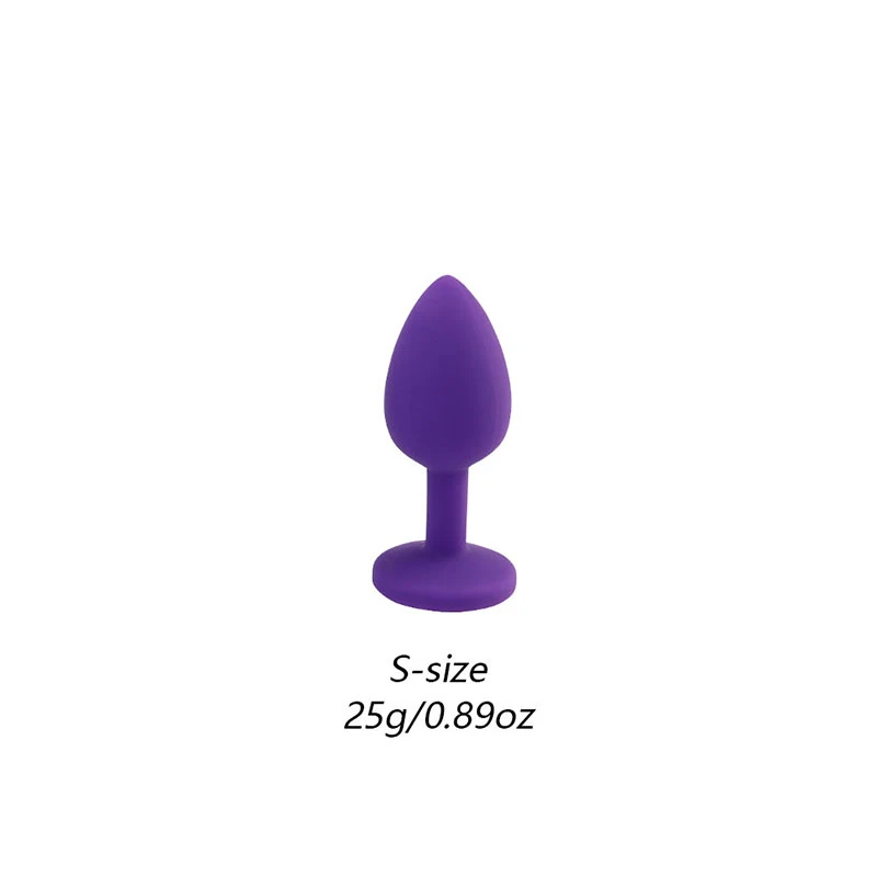 Silicone Butt Plug Anal Plugs Anus Trainer Unisex Sex Stopper G-Spot Bullet Vibrator 18+ Adult SM Sex Toys for Men Women Couples