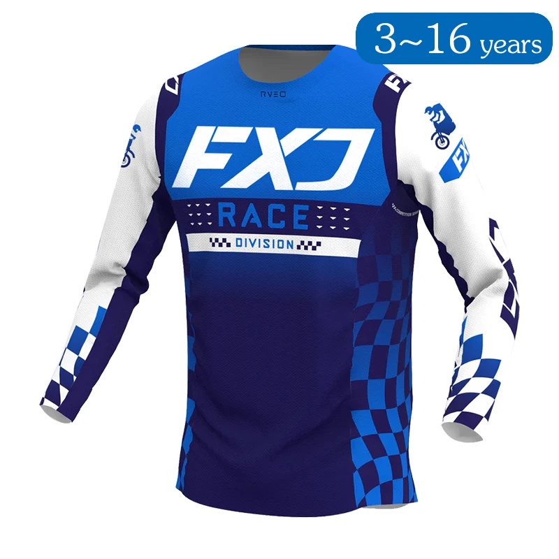 어린이용 오프로드 오토바이 저지, 모토크로스 셔츠, 3 4 5 6 7 8 9 10 11 12 13 14 15 16 세, mx bmx 엔듀로 키즈