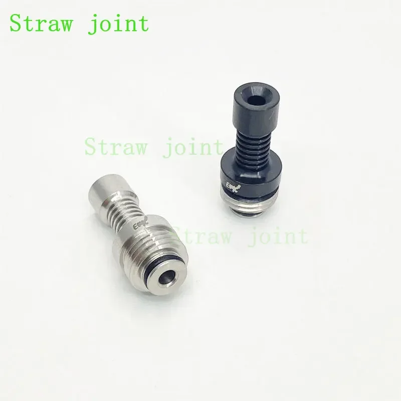 510 Stainless Steel EMC Billet Box BB Interface Pipette Connector Straw Joint 1PCS pipette connector
