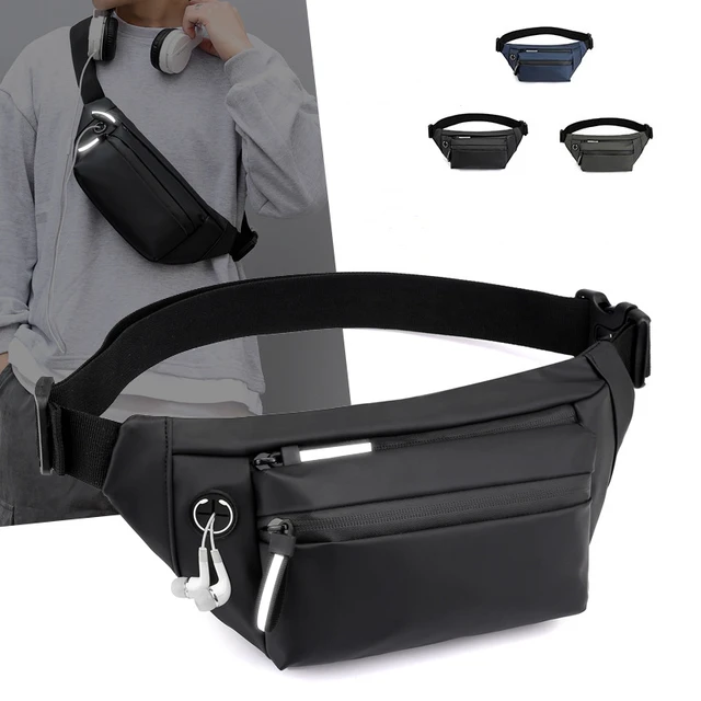 Outdoor Practical Men's Waterproof Oxford Crossbody Bag Anti-theft Shoulder Sling  Bag Multifunction Travel Messenger fanny