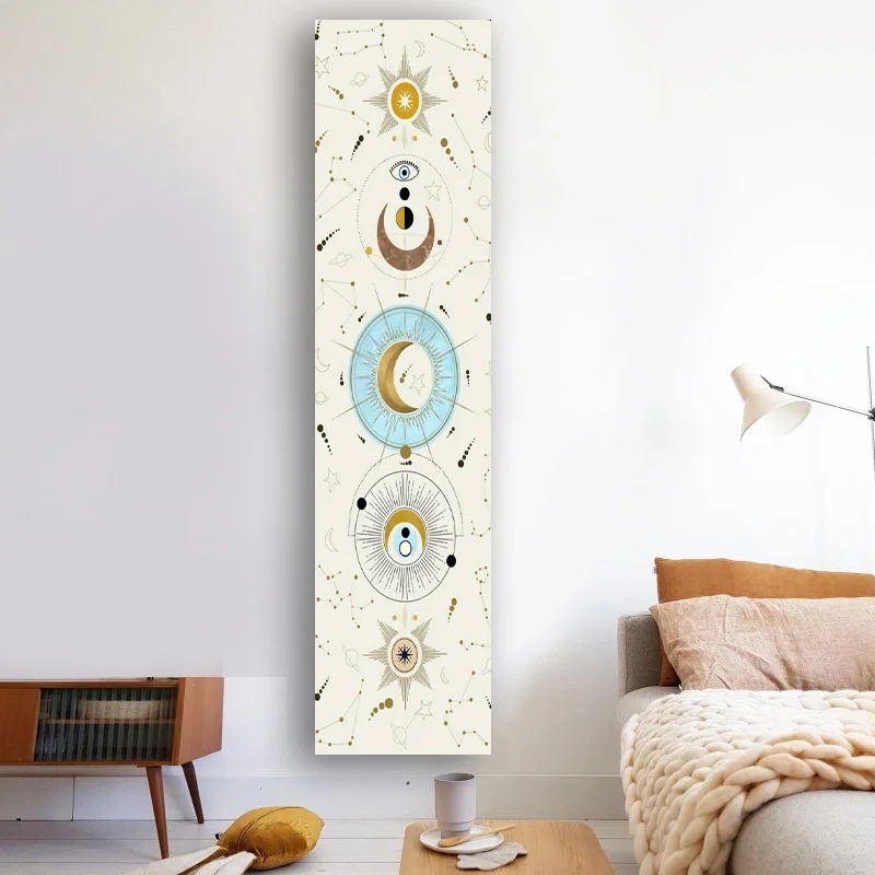 Moon And Sun Art Tapestry Stars Mandala Simple Fresh Living Room Bedroom Bathroom Wall Hangings Home Decoration Decor tapestry decor