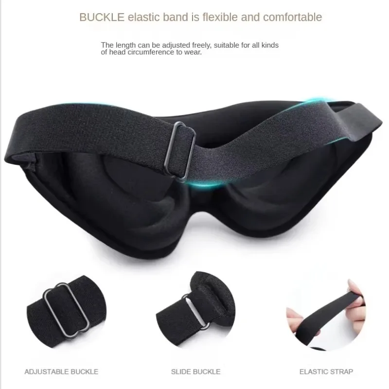 Deluxe 3D Memory Foam Sleep Mask for Ultimate Comfort and Total Light Blocking