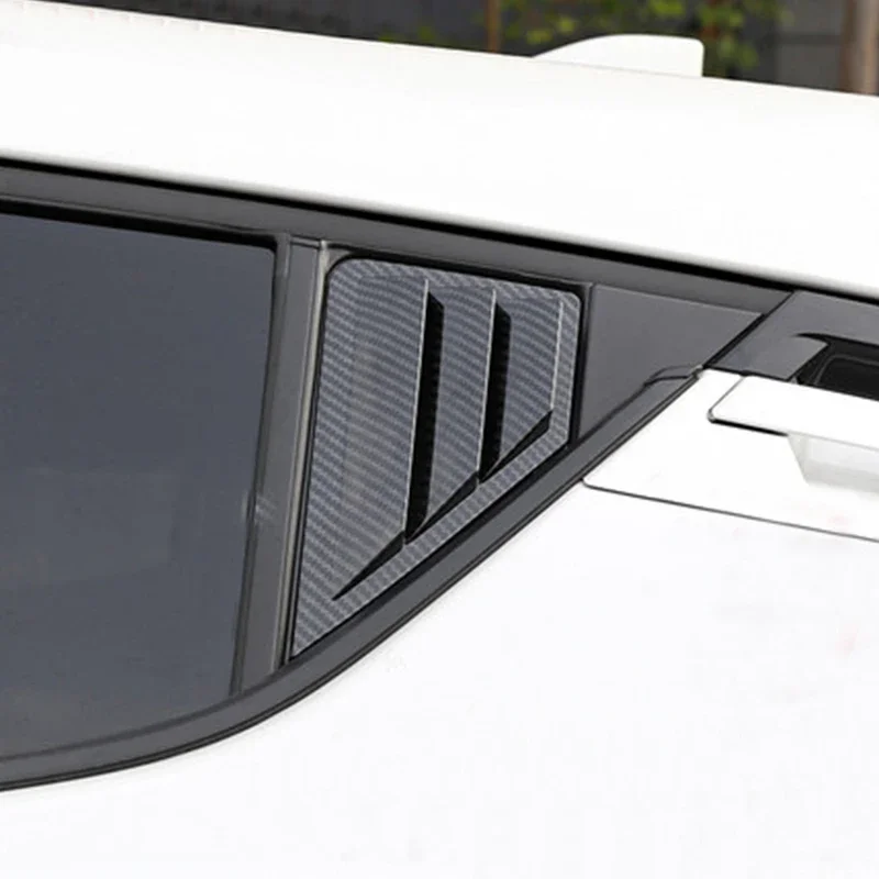Car Rear Window Sticker 2Pcs Cover Triangle Shutters Trim for Toyota C-HR CHR C HR Car Accessories Decal