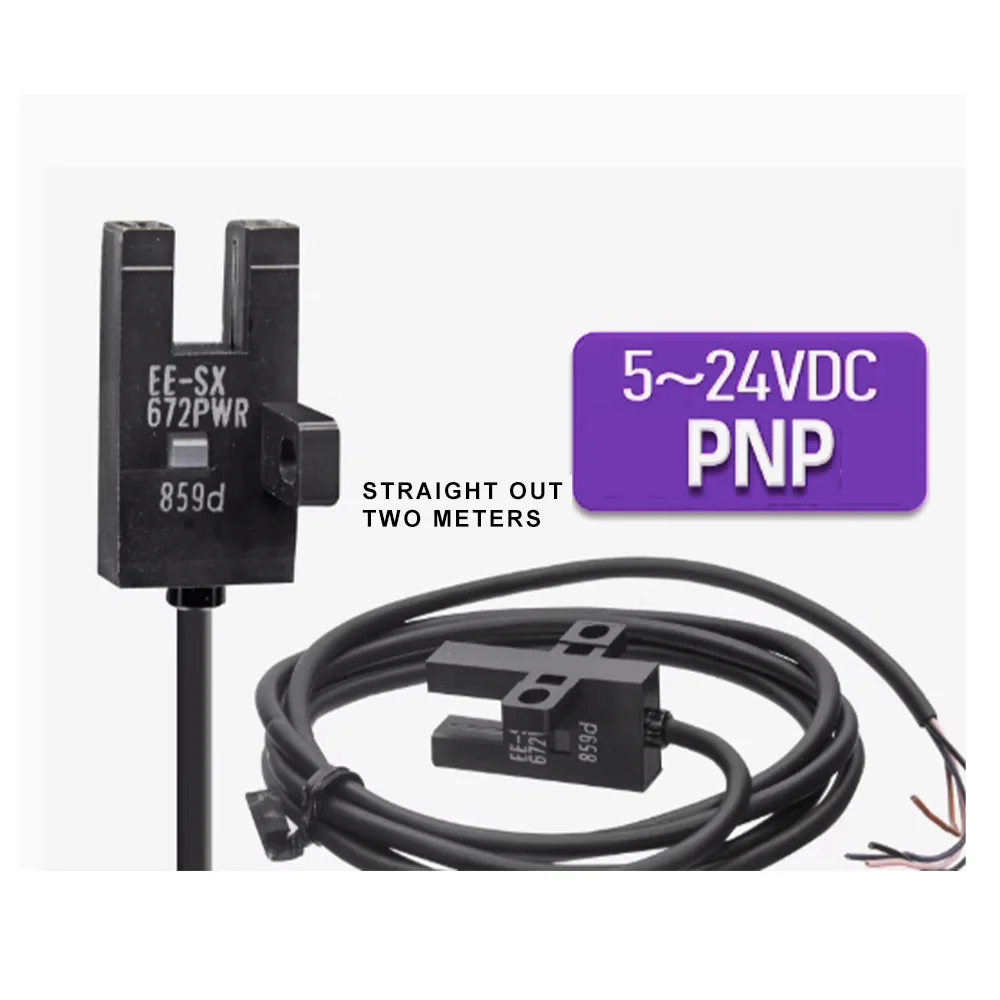 EE-SX672-WR U자형 슬롯 광전 스위치, 유도 스위치 리미트 센서 NPN 상시 개방 및 상시 폐쇄 조절 가능