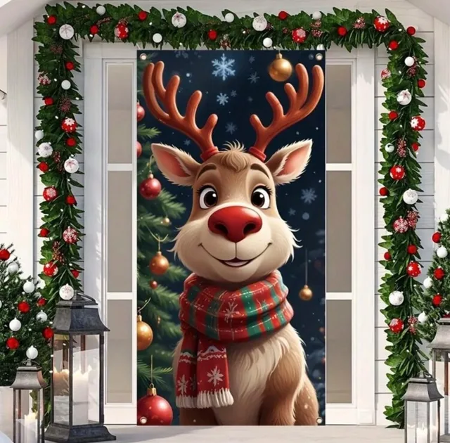 Santa Claus Christmas Door Banner 3