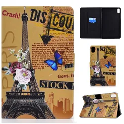 Premium Flip PU Leather Case for 10.4 Tablet - Durable & Stylish Cover for Kids (Vintage tower)