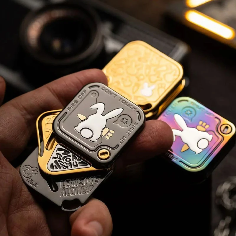 「正規品」MOT SNAP フィジェットトイ　音叉内蔵　EDC ジルコニウム製 MOT SNAP 音叉 フィジェットプッシュスライダー ジルコニウム