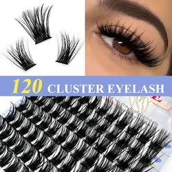 Abonnie Eyelash Clusters DIY Volume Extensions D Curl Segmented Premade Volume Fans Russian Lashes Bundles Makeup