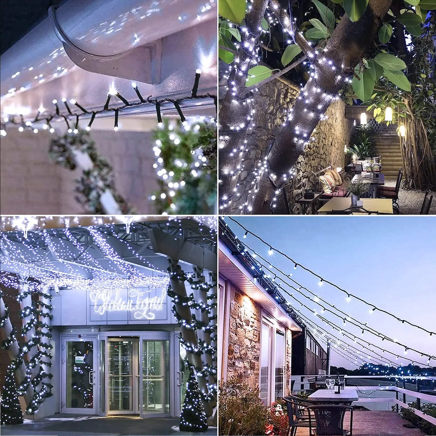 Outdoor Solar String Fairy Light 200 100 LED Festoon Waterproof Street Garland Solar Power Lamp Christmas Party for Garden Decor