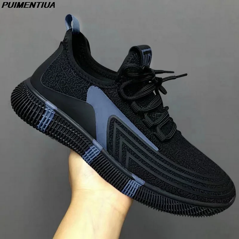 

Sport Shoes Men Lightweight Running Sneakers Walking Casual Breathable Shoes Non-slip Comfortable Black Zapatillas Hombre
