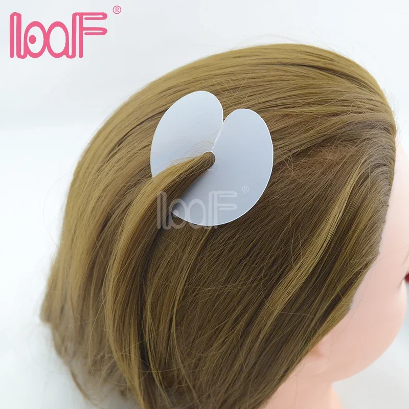 LOOF 1000pcs Translucent Insulation Sheet Heat Shields Scalp Protector for Keratin Prebond Hair Extension Connecting