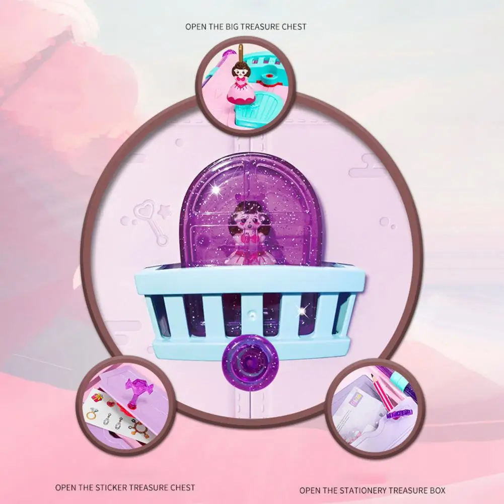 Girls Diary Toy  Cute Rich Accessories Festival Gift  Notebook Keys Pencil Ruler Book Toy Children Gift 2