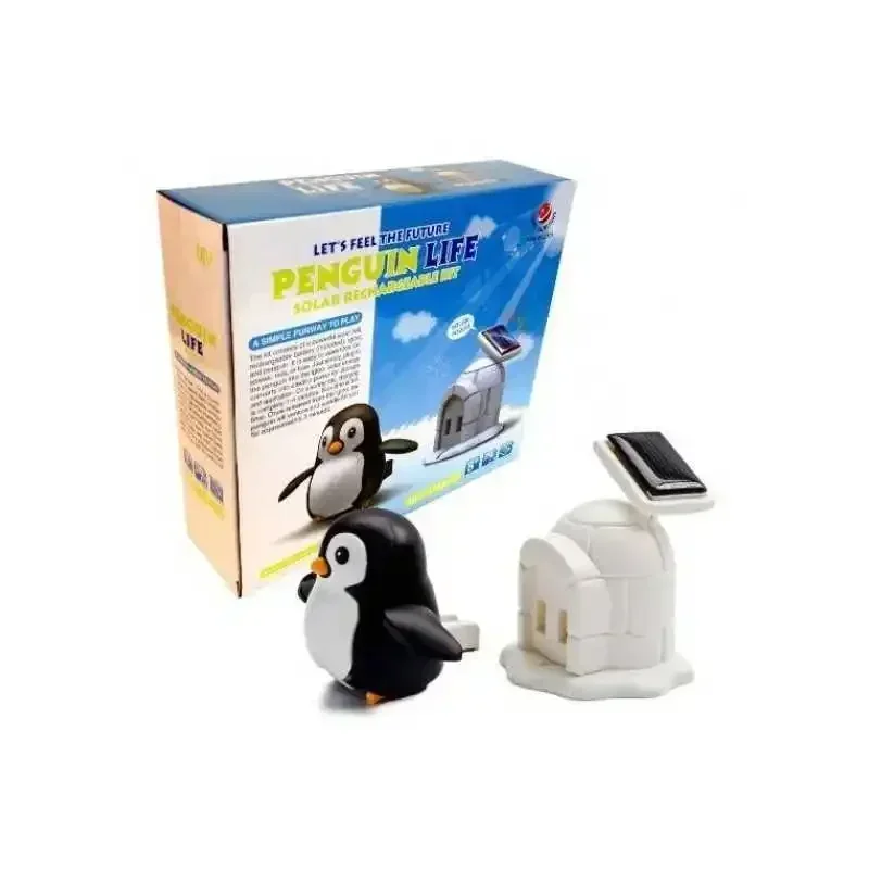 DIY Science and Education Puzzle Toy Solar Penguin Life Rechargeable KitScience Experiment DIY Material Pack Gift for Children