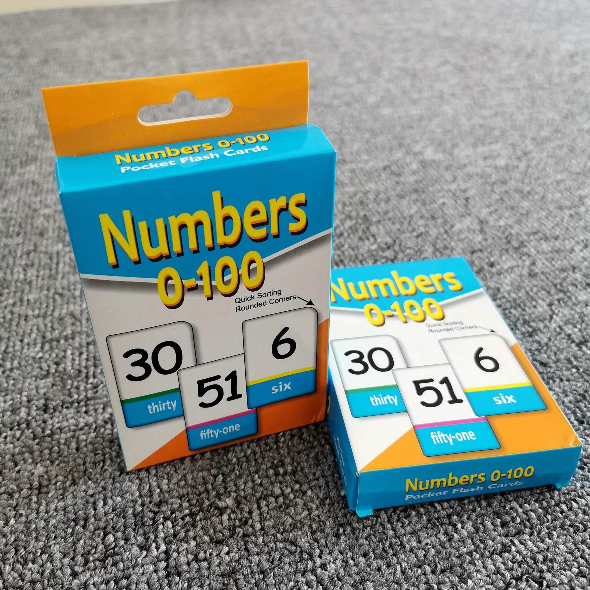 51pcs 0-100 Children's Enlightenment Number 123 Teaching Card Primary School English Learning Literacy Card 6