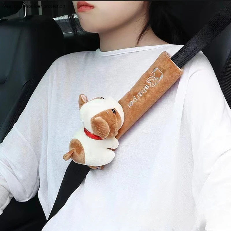ITODA Cute Cartoon Car Seat Belt Cover Pads Shoulder Seatbelt Safety