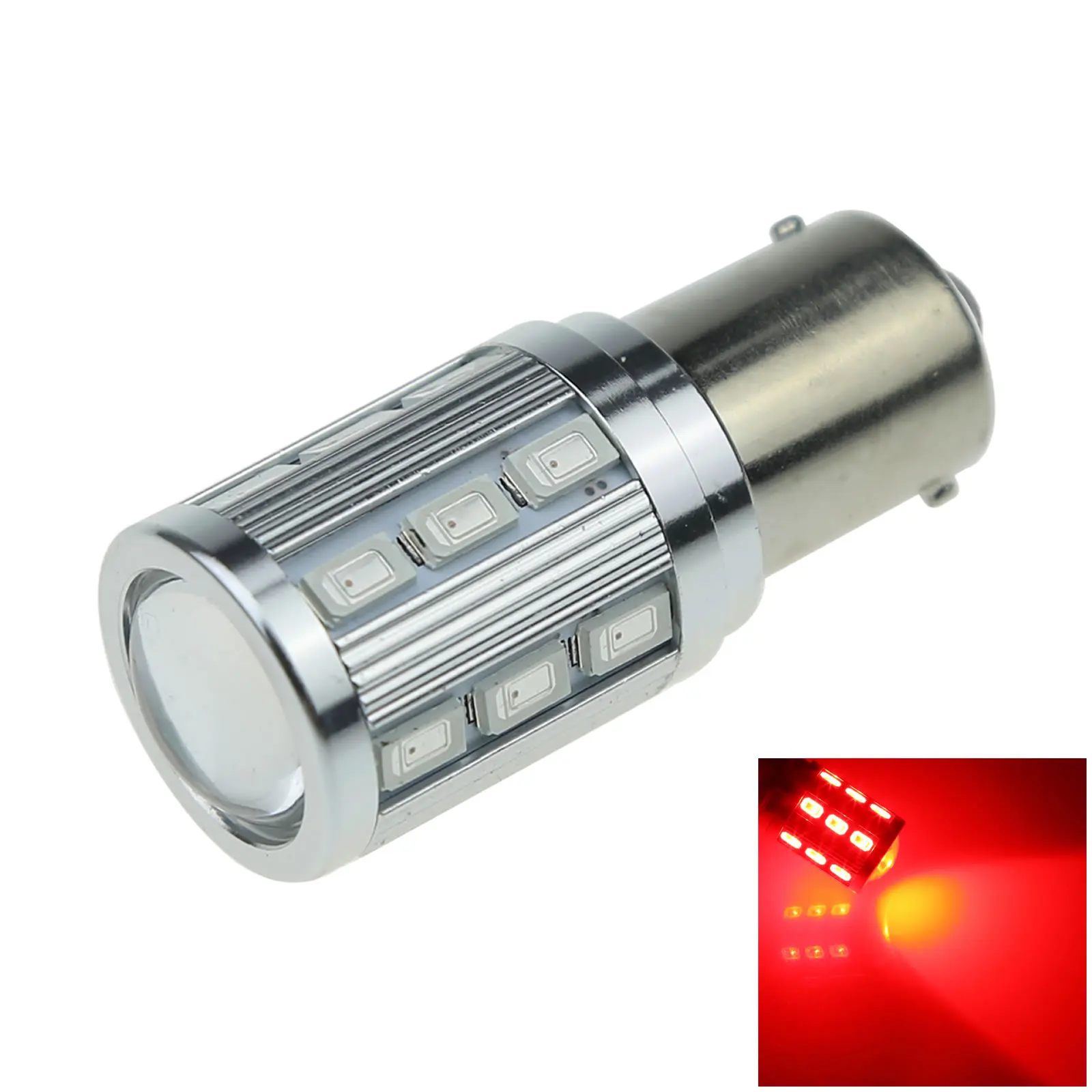 

1x Красный Автомобиль 1156 Запасная лампа боковая Blub 19 излучателей 18x5630 SMD + светодиодный 1159 67 BA15S D087-R