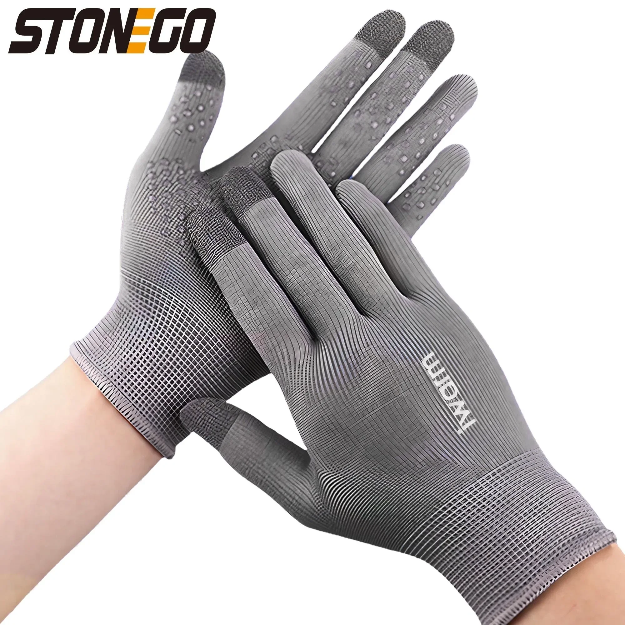 Sun Protection Gloves for Men and Women, Summer Outdoor UV Protection, Driving, Non-slip Touch Screen Cycling Gloves 2