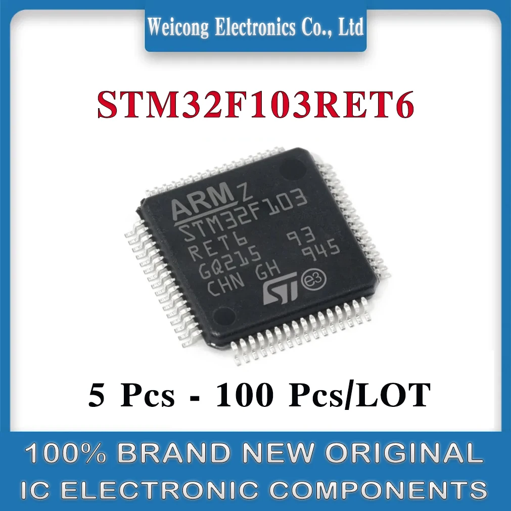 

STM32F103 STM32F103RET6 STM32F103RET STM32F103RE STM32F103R STM32F STM32 STM New Original IC MCU Chip LQFP-64