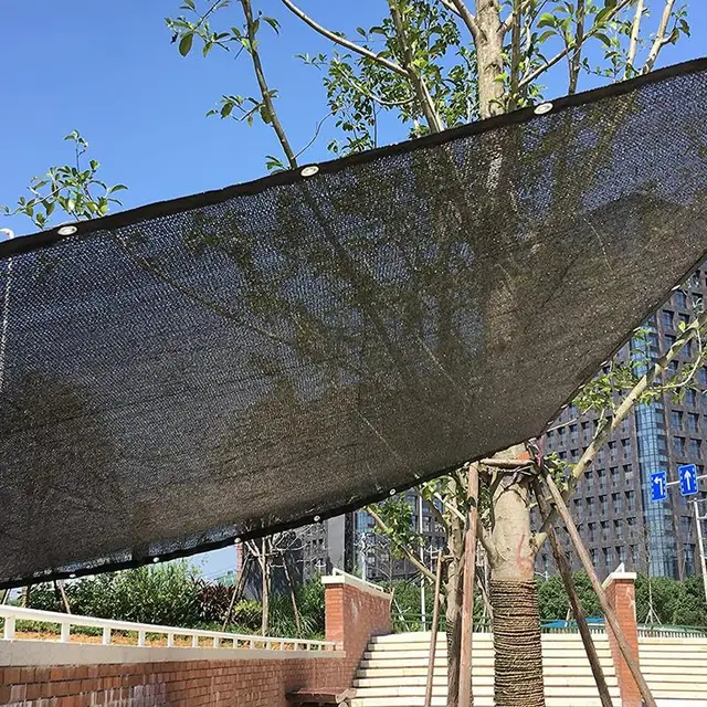 Árnyékoló Kendő Nettó Ponyvás Kerti Háló Napsütés Növény Árnyék Borító Vízálló Hálószaba Pulpokkal - Image 3