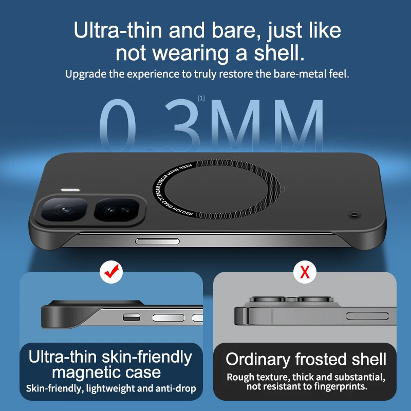 Ultra-Thin Frameless Magnetic Hard Cover
