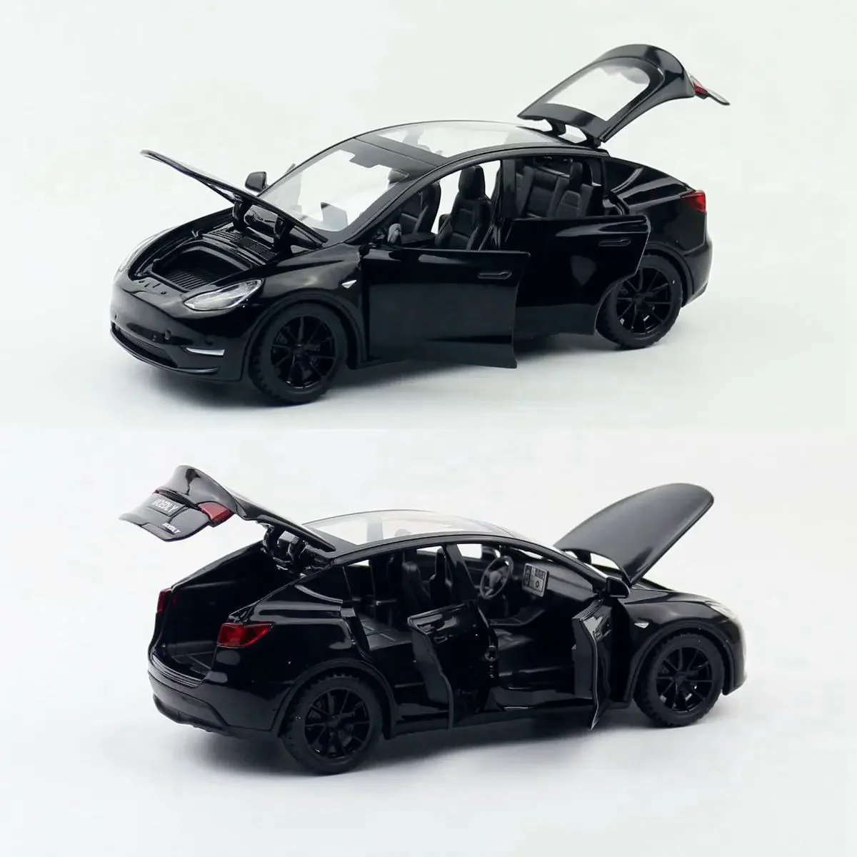 1: 32 Tesla Model Y New Energy Sedan Door Opening Sound and Light Return Alloy Model Toy Car Children's Gift 4