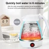 Electric Kettle Folding Electric Port Portable Travel Camping Kettle 600ML Electric Water Heater Portable Foldable Kettle Port 4