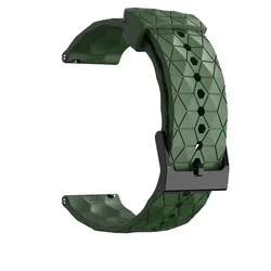 Breathable Sports Silicone Watch Strap - Soft, Flexible, and Stylish Bracelet (22mm/20mm) for 22mm (Army green)