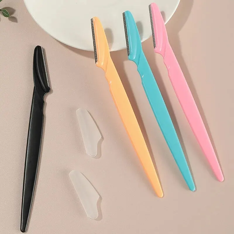 5PCS Sharp Scissors Eyebrow Trimmer Tool Makeup Grooming Tool Loose Packaging Eyebrow Razor Sharp Safe Efficient Stainless Steel 3