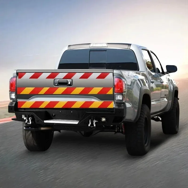 Reflective Tape 3m Long Red White Shining Reflective Safety Warning Tape Self Adhesive Twill Printing Reflective Tape for Car