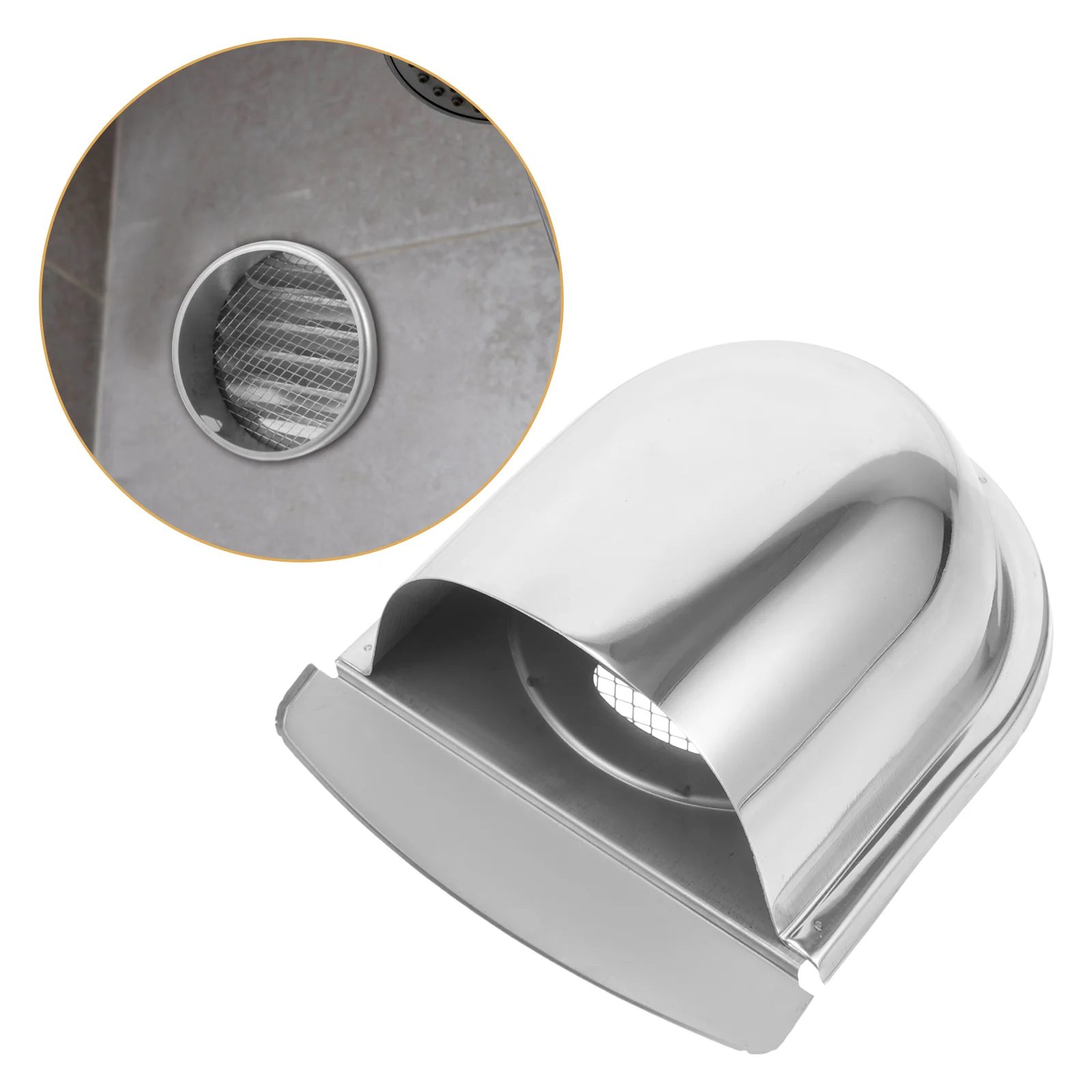 

Round Hat Roof Vent Ventilation Cap Exhaust Port Rain Covers 201 Stainless Steel Ventilador