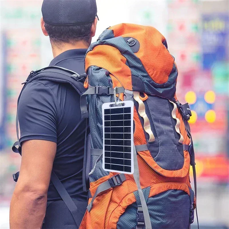 2W-15W Solar Charger Portable W/USB-C Fast Charging for IPhone Samsung Power Banks Camping Hiking Emergency Power Supply EESBAO