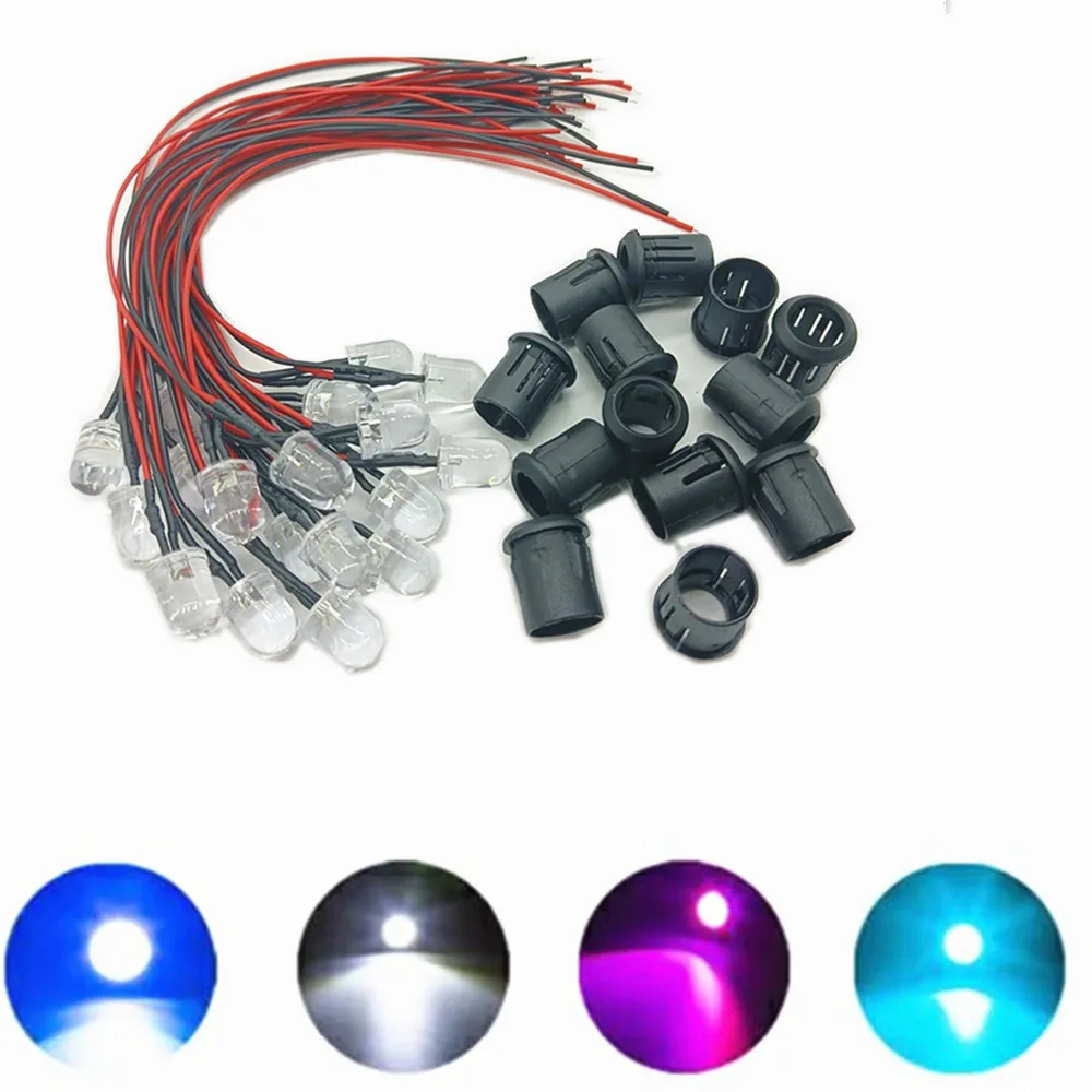 รูปสินค้า LED ไดโอด หลากหลายขนาดและสี สำหรับโปรเจกต์ DIY