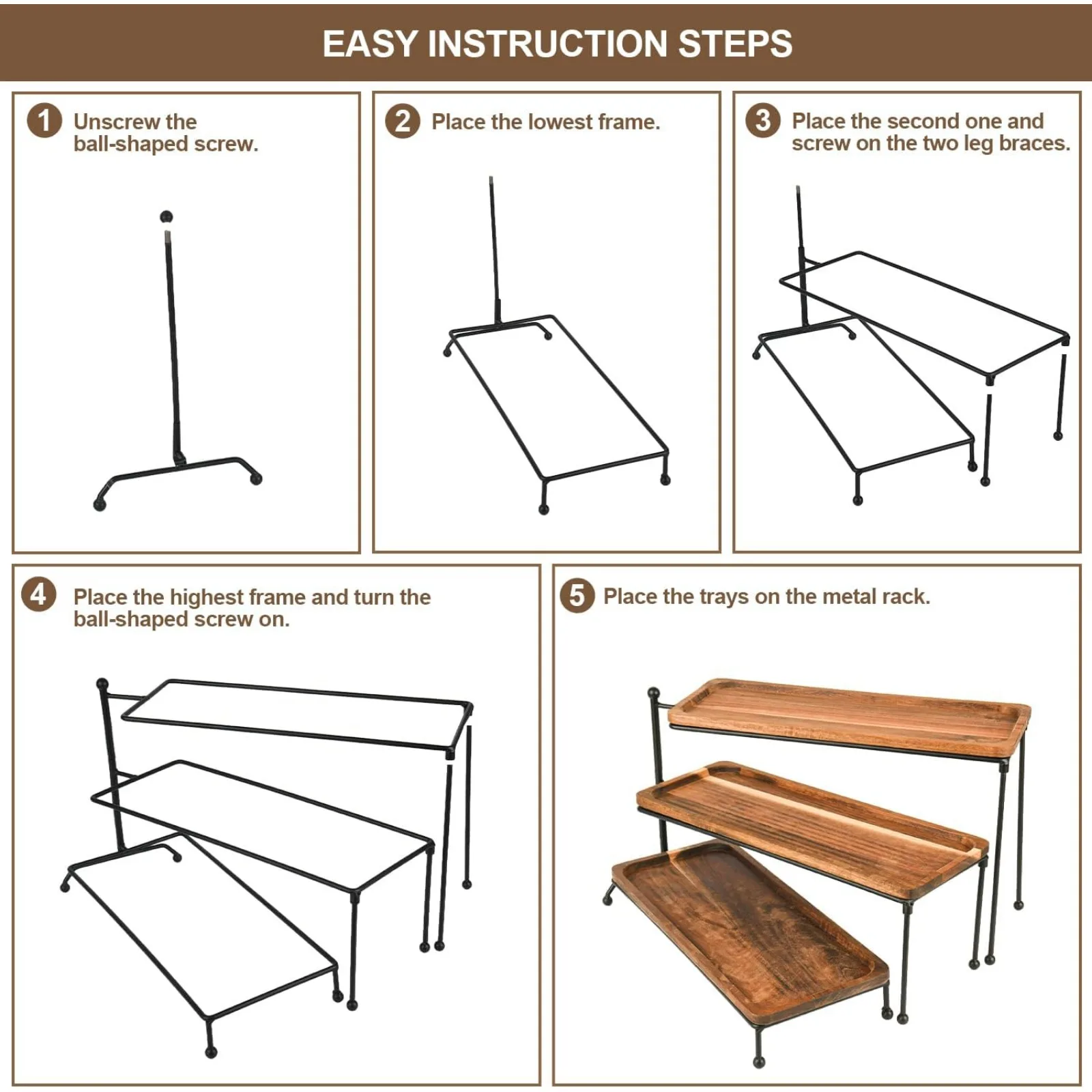 Acacia Wooden Serving Tray 6