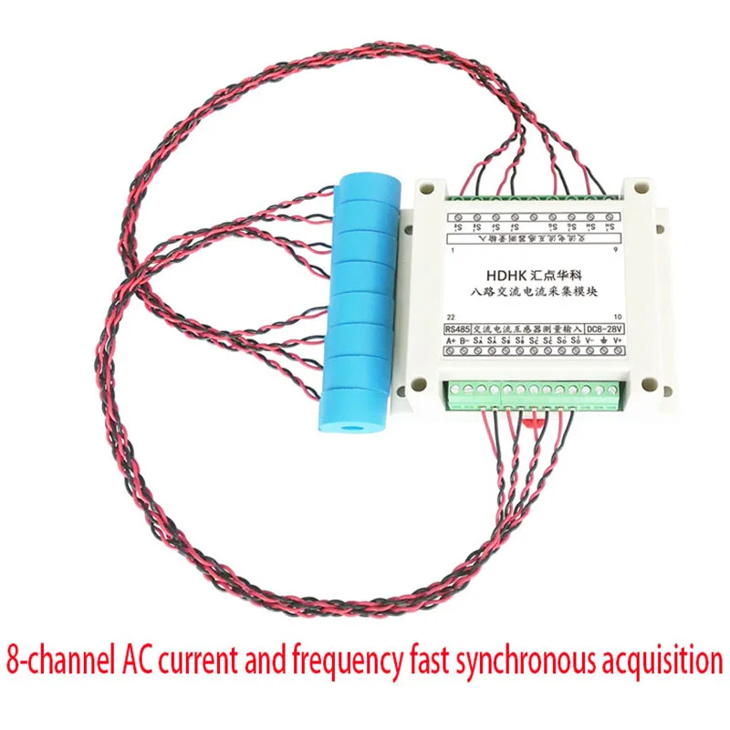 

Multi Channel 8-channel AC Current Frequency Measurement Acquisition Module RS485 Sensor Transmitter MODBUS-RTU