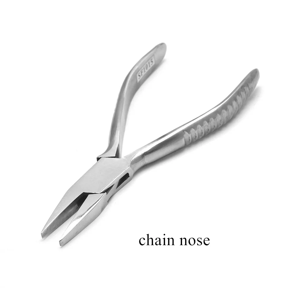 1Pcs 스테인레스 스틸 바늘 코 펜치 나일론 플랫 플라이어 쥬얼리 세공 도구 만들기