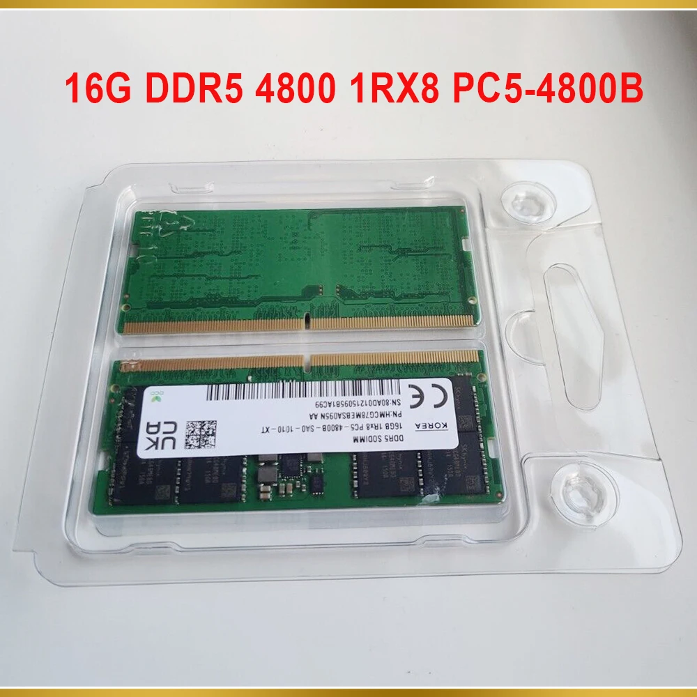 1 PCS For SK Hynix RAM HMCG78MEBSA095N 16G DDR5 4800 1RX8 PC5 4800B 16GB Laptop Memory