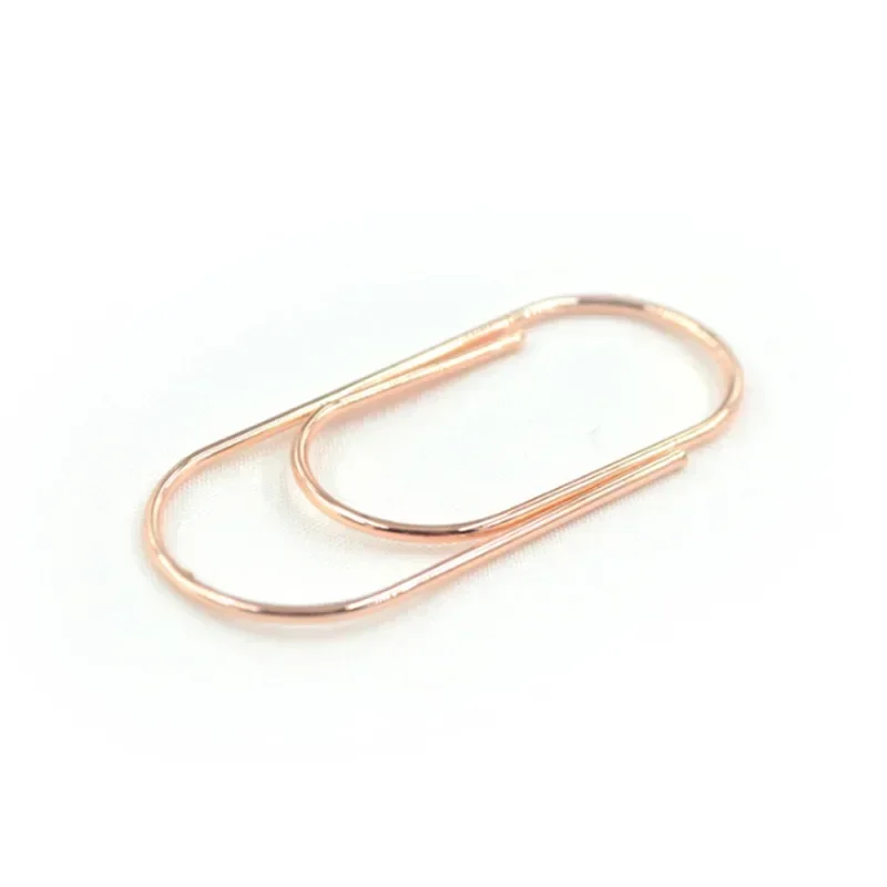 공장 공급 25pcs/15pcs 50x25mm 대형 종이 클립 4 가지 색상 사용 가능 프로모션에 대형 와이드 종이 클립