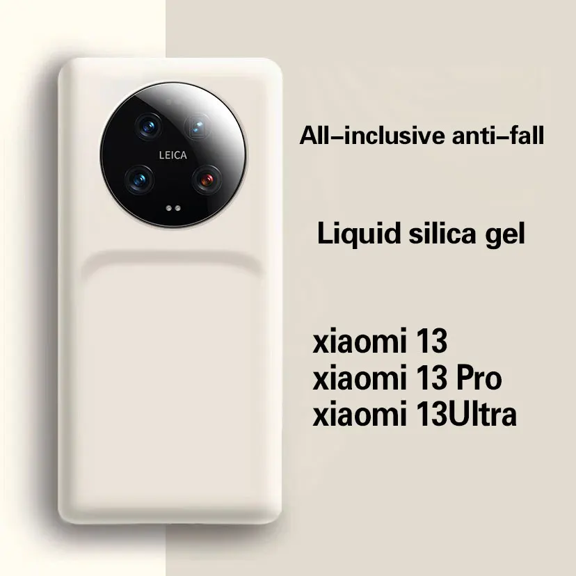 

Чехол для Xiaomi 13 ultra мобильный телефон, Новый чехол для телефона 13 дюймов, полноразмерный защитный чехол из жидкого силикона с защитой от падения для 13pro, uitra