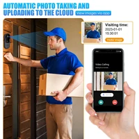 Tuya WiFi doorbell  2-way HD 1080P, microSD/cloud, waterproof, 1000mAh battery, long standby,Wireless Security Camera - Image 2