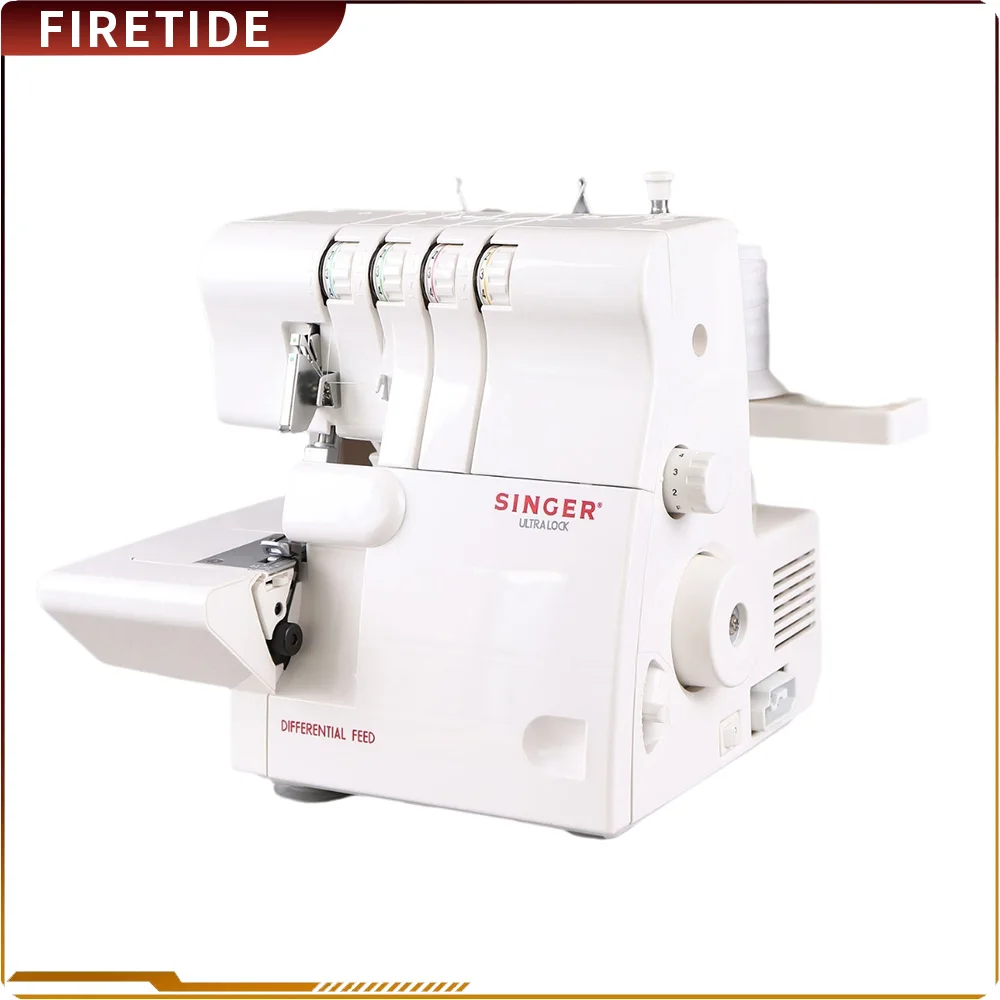 654 Overlock-Nähmaschine, elektrische Kantensicherungsmaschine für den Haushalt, Code Edge, vier Fäden, Overlock-Nähfußpedal