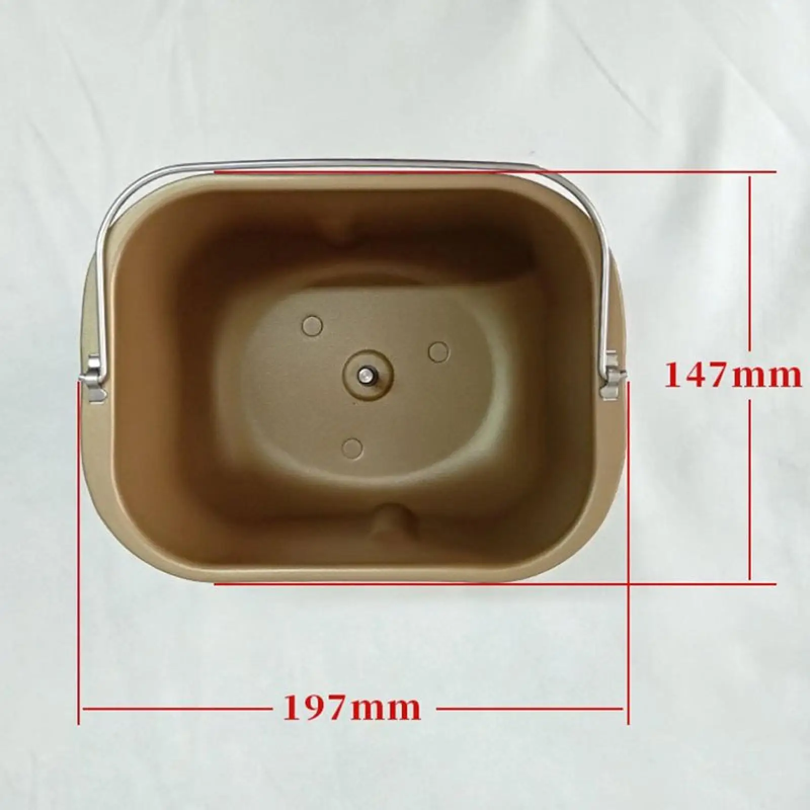 Bread Machine Baking Bucket Parts Inner Tank Large Capacity Reusable Baking Tray for Commercial Home Kitchen Mixing and Kneading