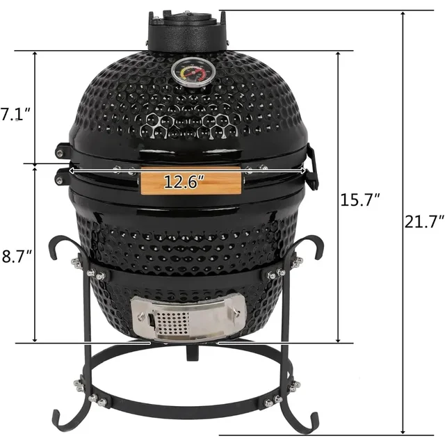 Ceramic Grill, 13 6