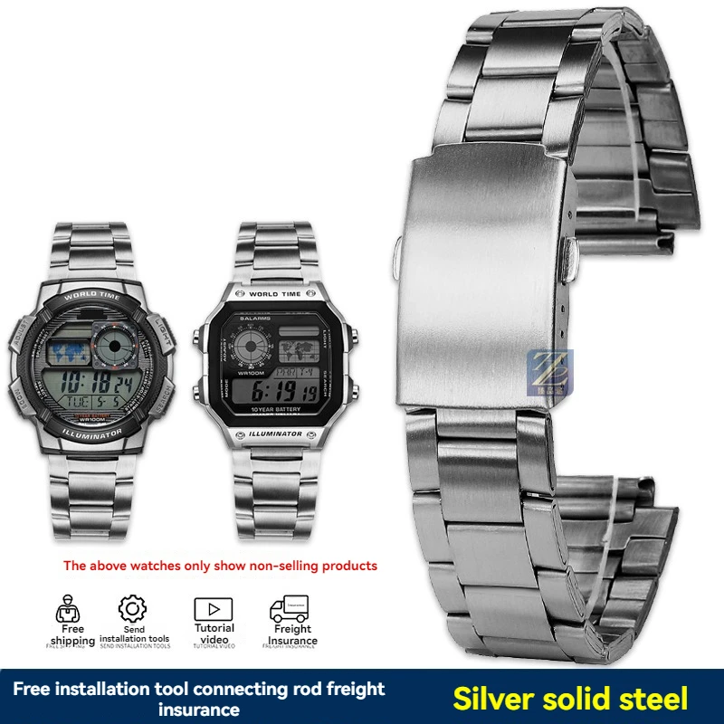 Precision 18mm Solid Stainless Steel Watch Strap