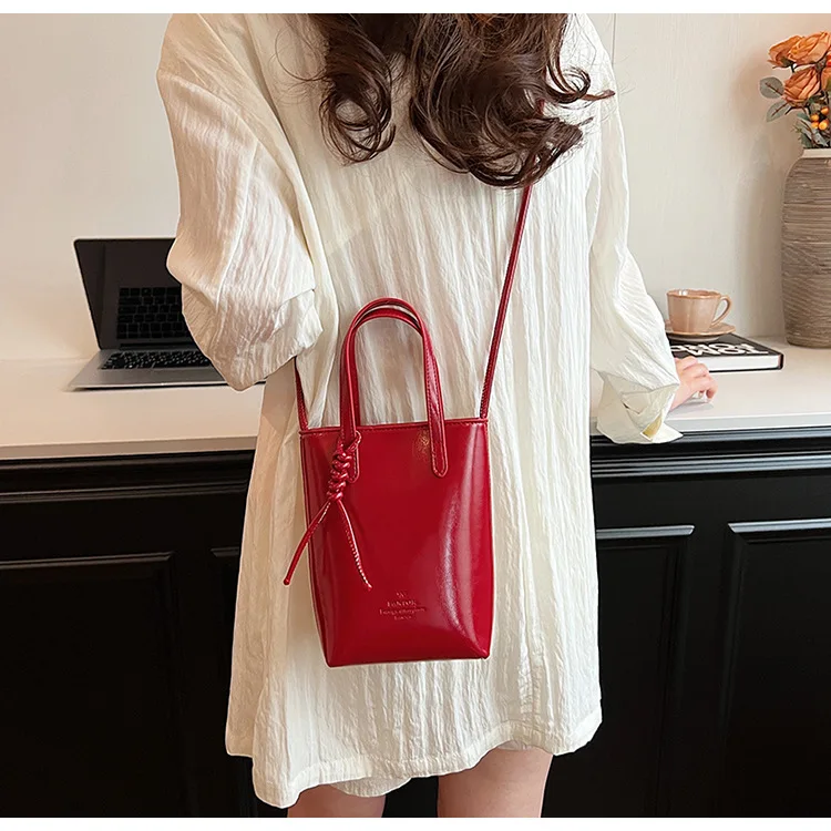 Mini Crossbody Bag - PU Leather Luxury Shoulder Handbag for Women 2024