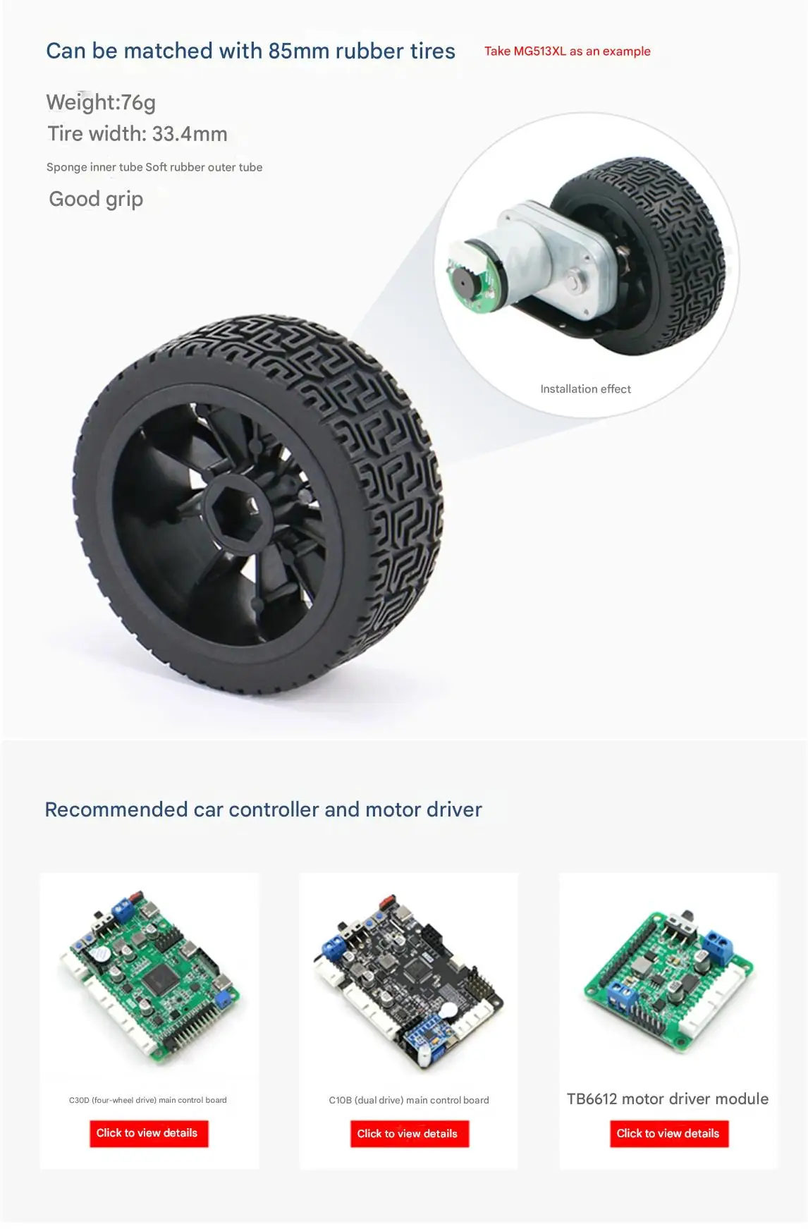 WHEELTEC MG513X, MG513XL DC Gear Motors