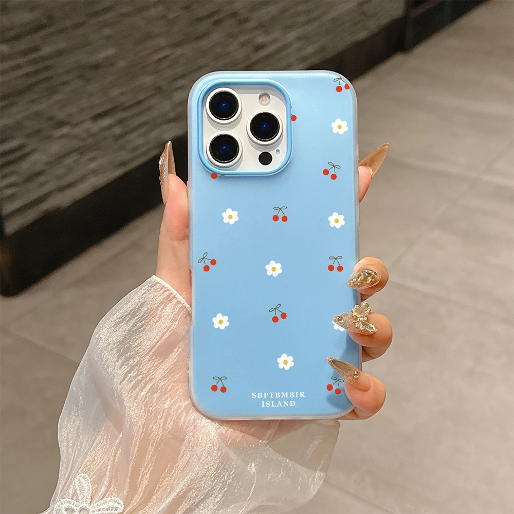 Polka Dots and Small Flowers Cherry Cute Phone Case Cover