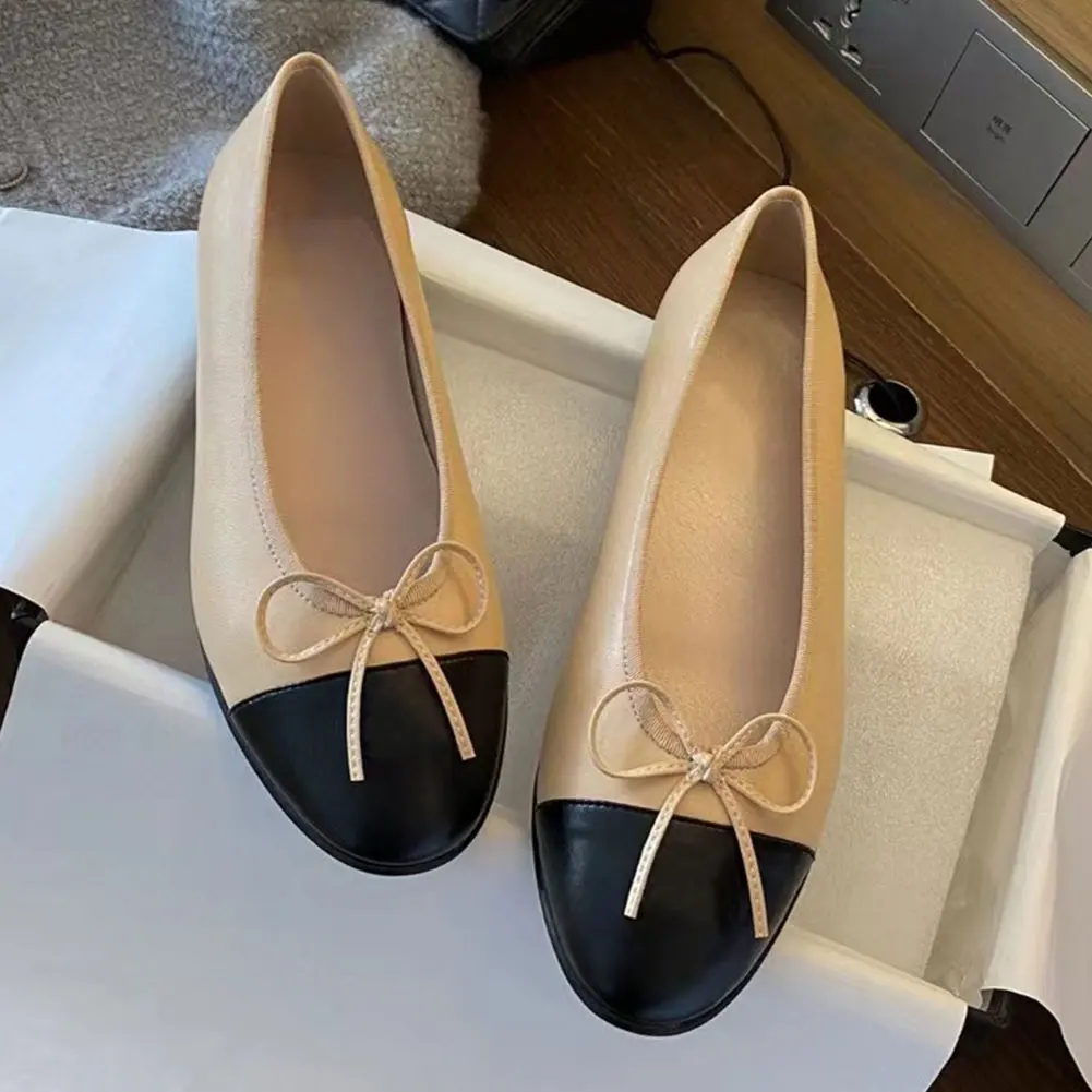 Great Quality 2023 New Spring Summer Designer Genuine Leather Ballet