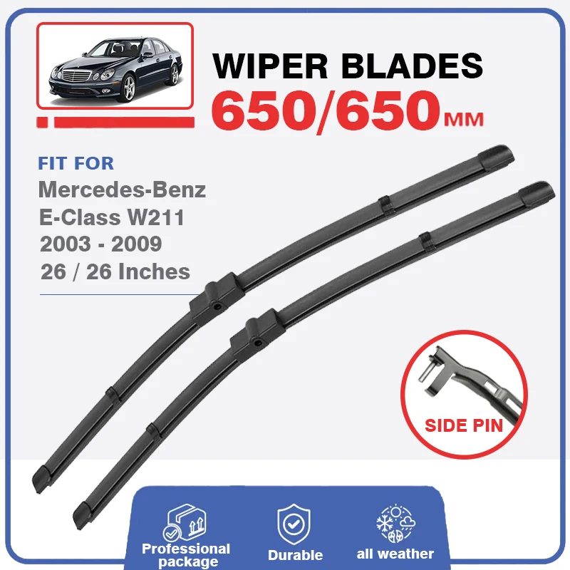 

Car Wiper Blades For Mercedes Benz E Class W211 26"+26" 2003-2009 Auto Accessories Windscreen Windshield E Klasse 2008 2003 2007