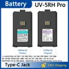 Baofeng UV-5RH Pro Battery 2500/3800mAh Optional USB-C Charger BF-K5 Plus UV-5RH Max GM-5RH Walklie Talkie Rechargable Batteries 1