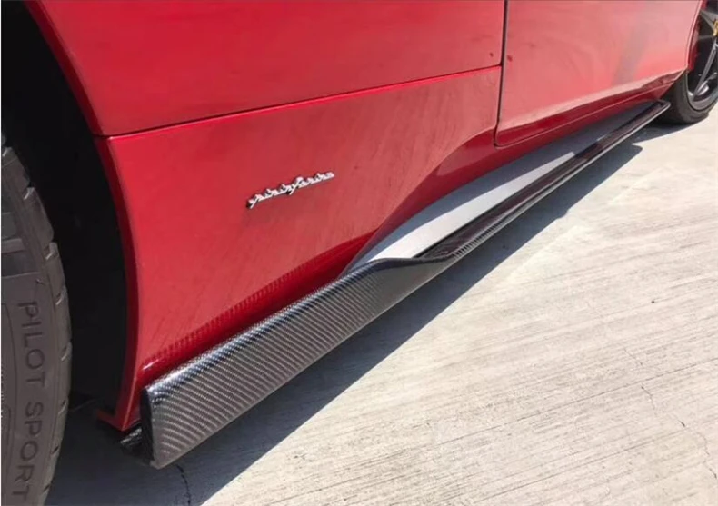 For Ferrari 458 2011-No High Quality REAL Carbon Fiber Front Lip Splitters Rear Diffuser Bumper Body Side Skirt Kit Spoiler - - Racext 40